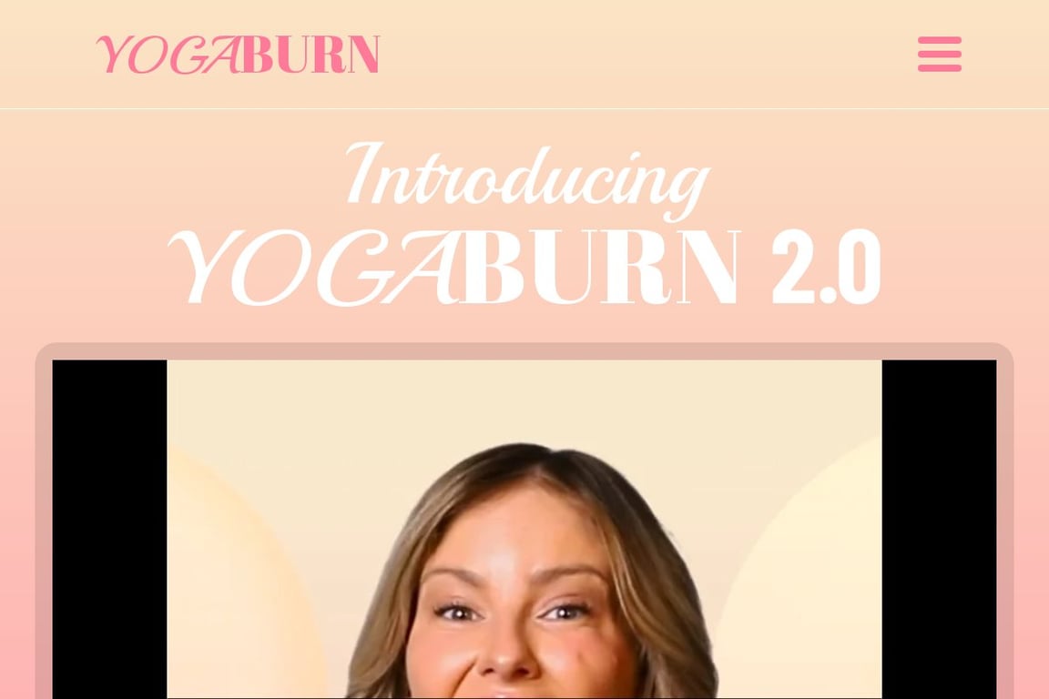 Yoga Burn homepage