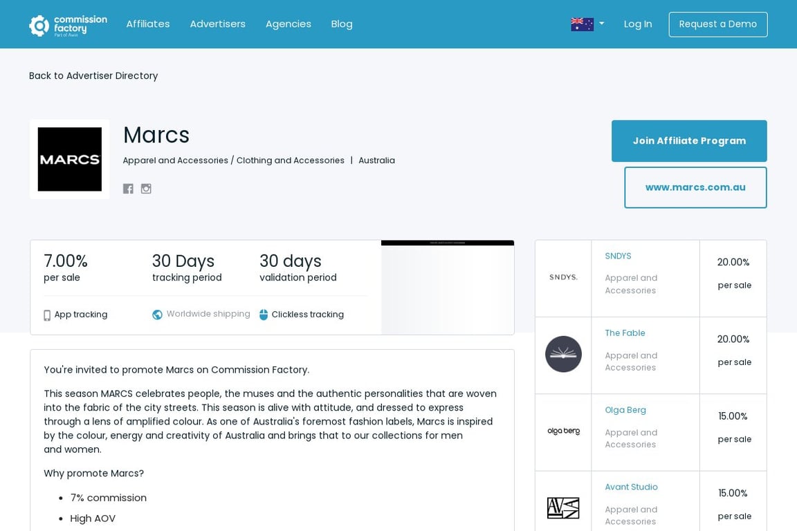 Marcs Affiliate Program: Commission & Program Details (2026)