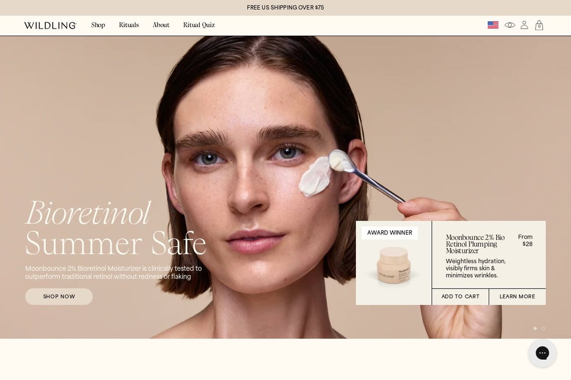 Wildling Beauty homepage