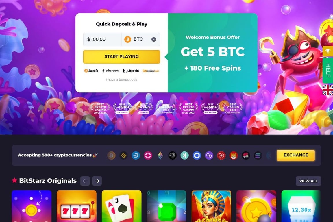 BitStarz homepage
