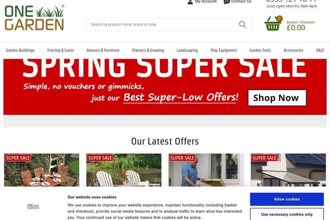 One Garden UK homepage