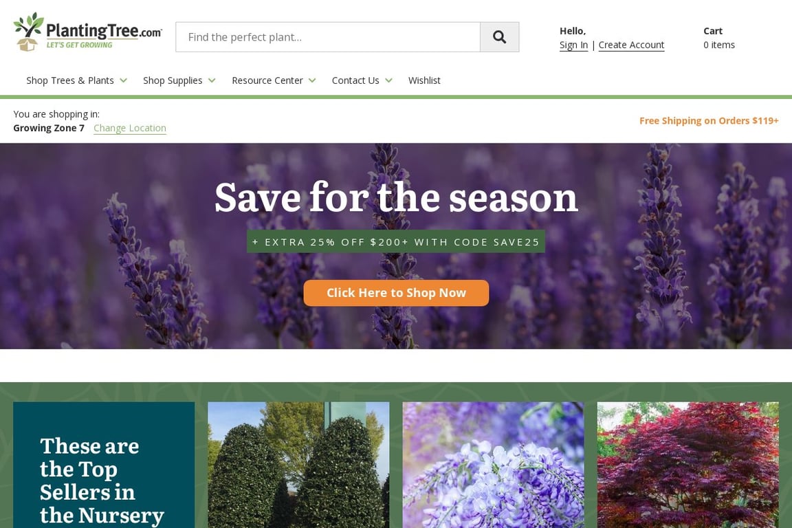 PlantingTree homepage