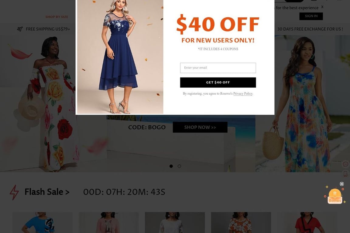 Rosewe homepage
