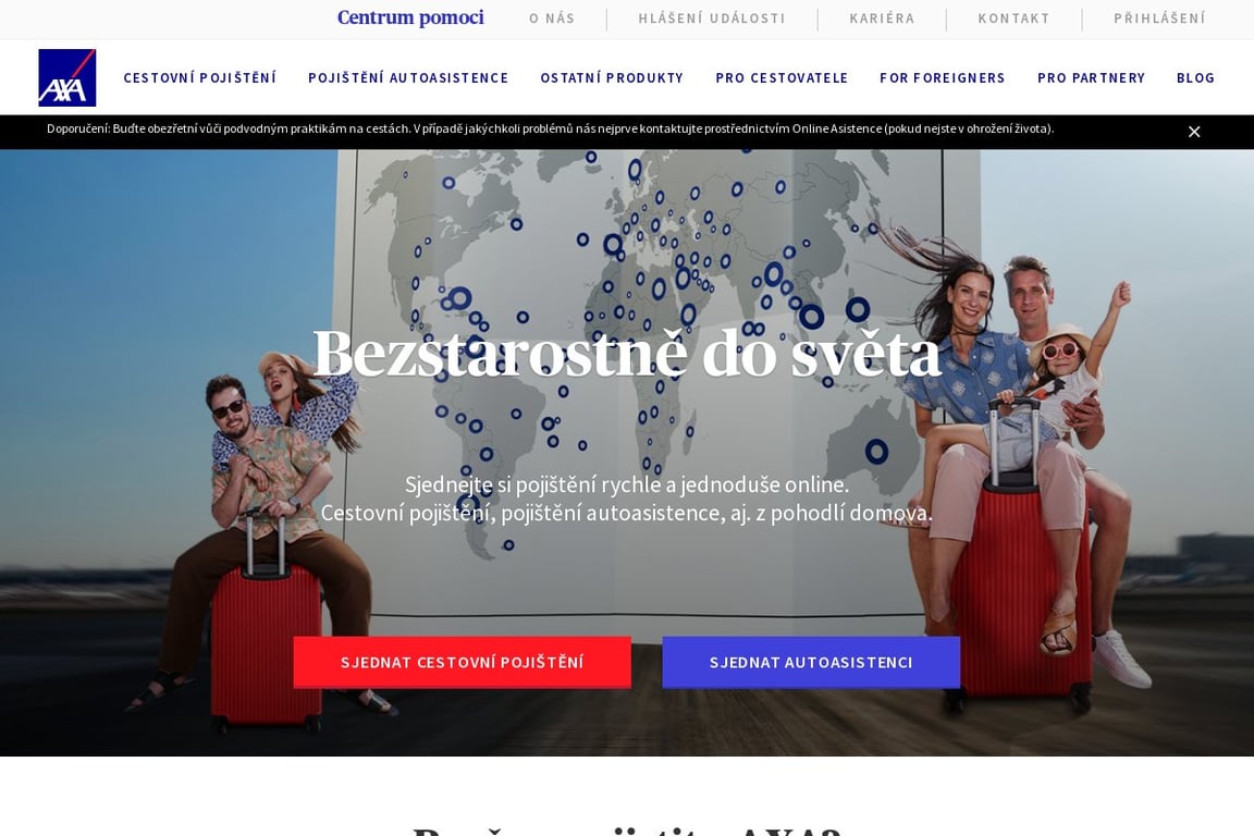 AXA ASSISTANCE homepage