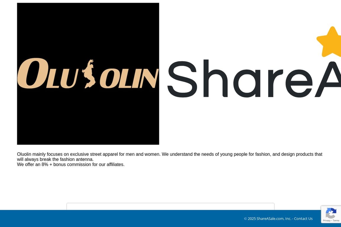 Oluolin affiliate program signup page