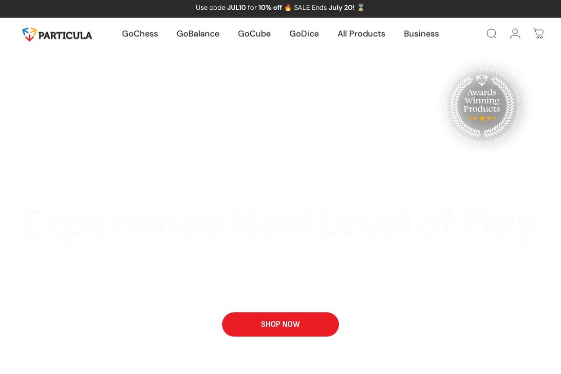 GoCube Smart Connected Toys homepage