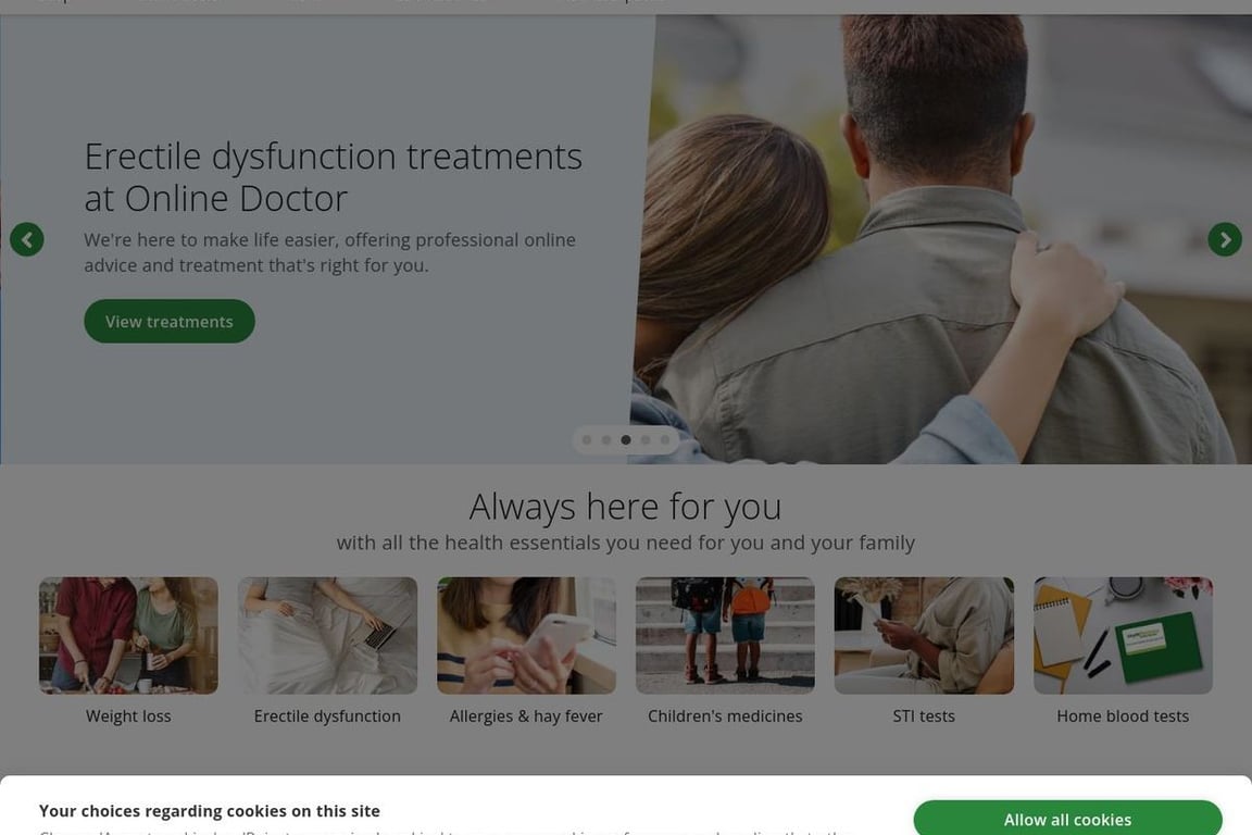 Lloyds Pharmacy homepage