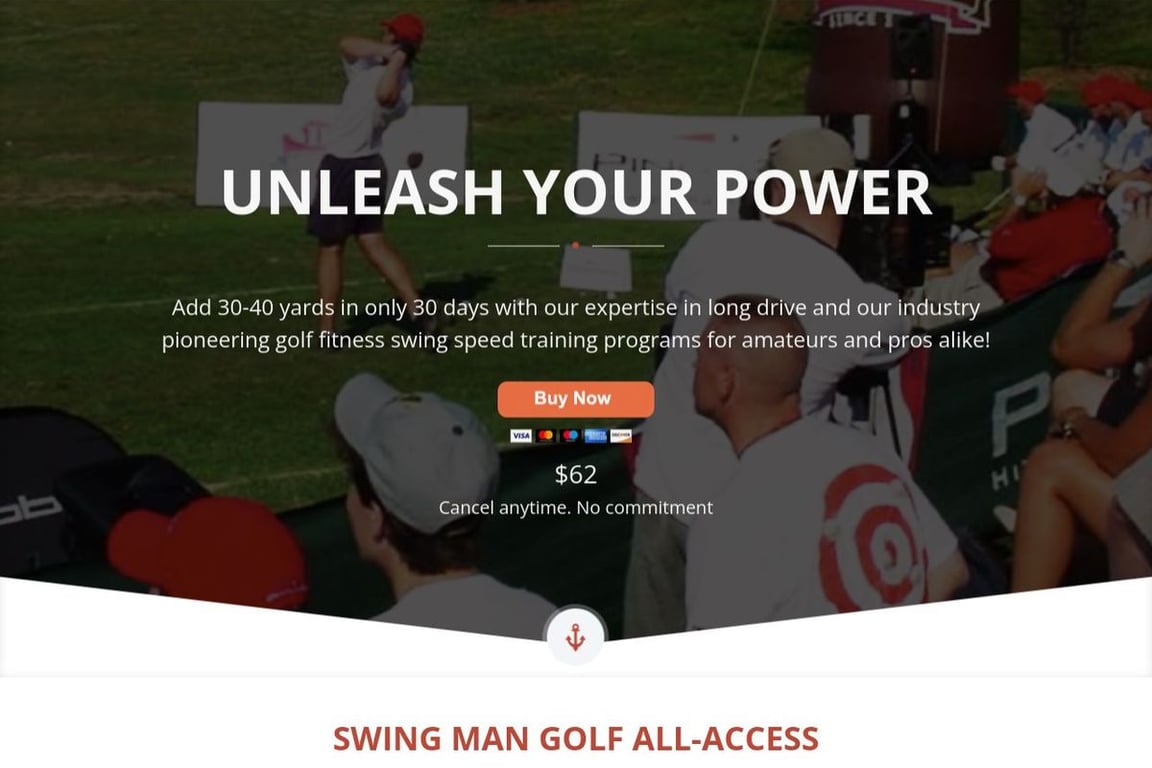 Swing Man Golf homepage
