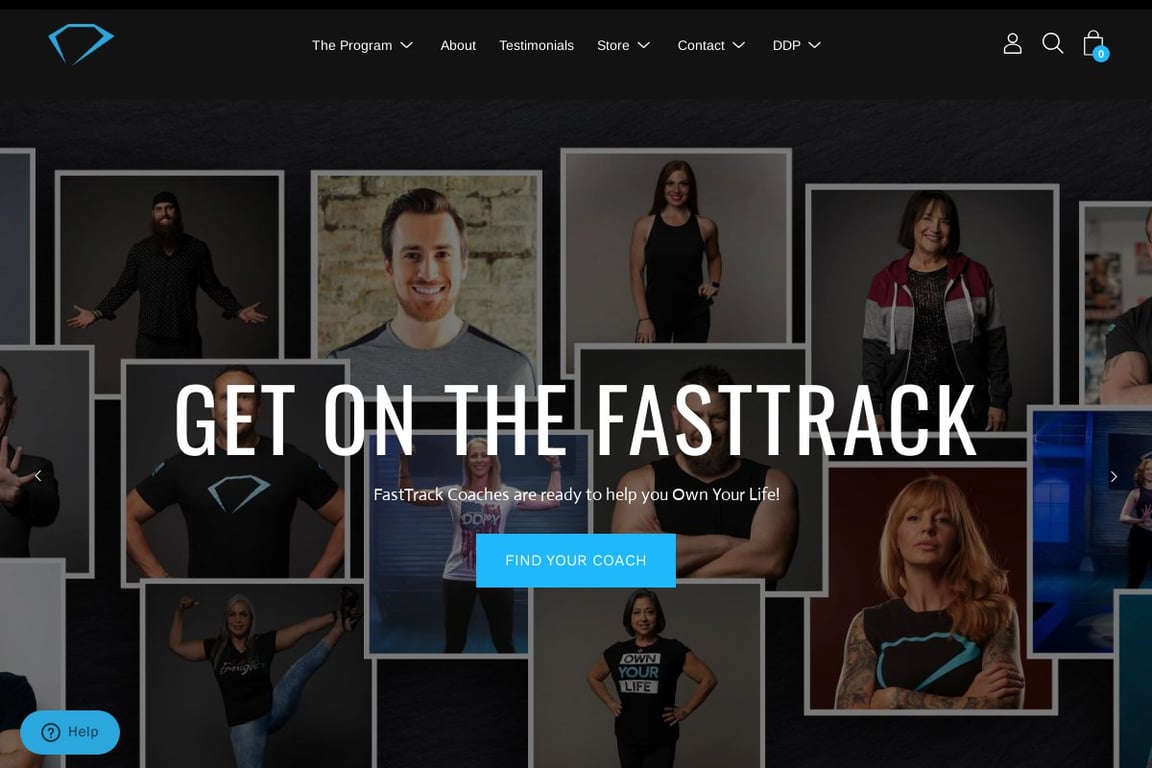DDP Yoga homepage