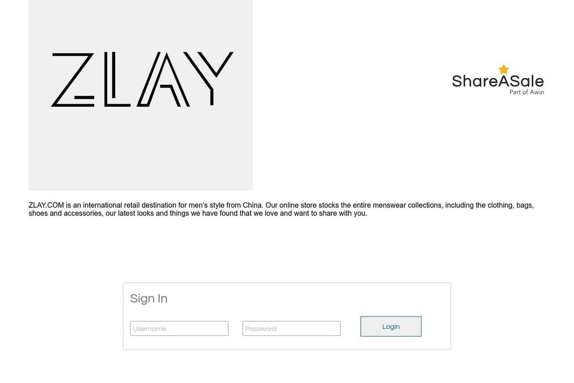 Zlay affiliate program signup page