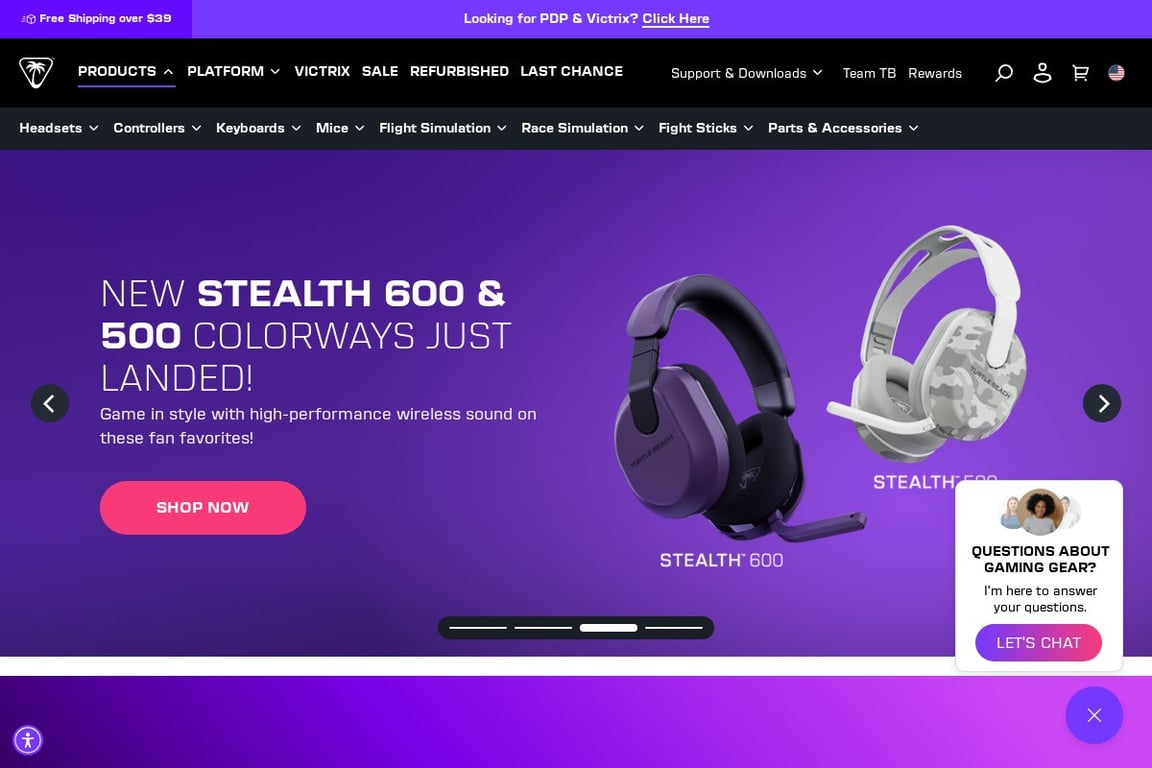 Roccat US homepage