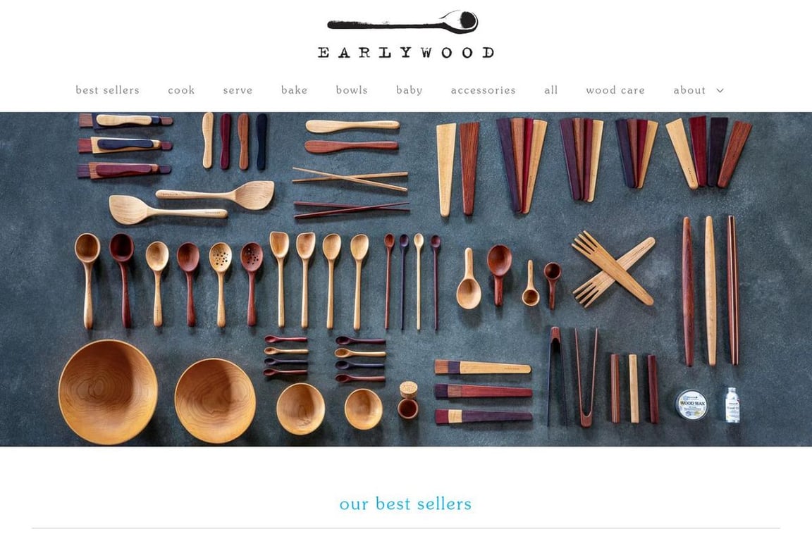 Earlywood homepage