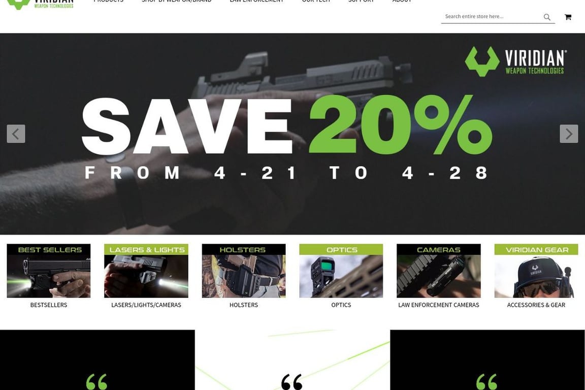 Viridian homepage