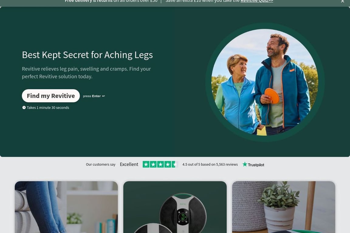 REVITIVE homepage