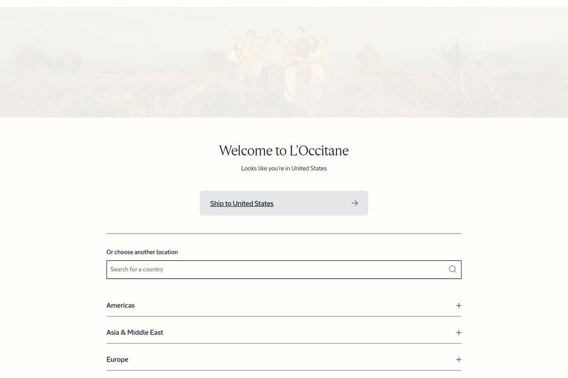 L’Occitane en Provence homepage