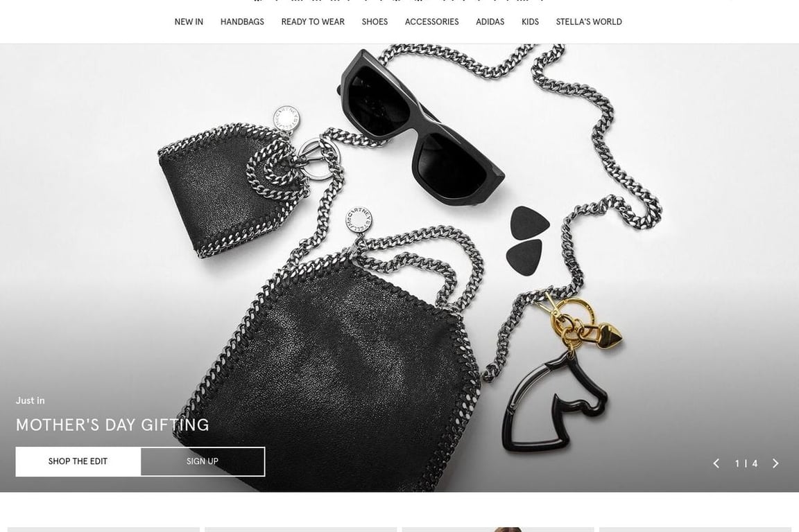 Stella McCartney Global homepage