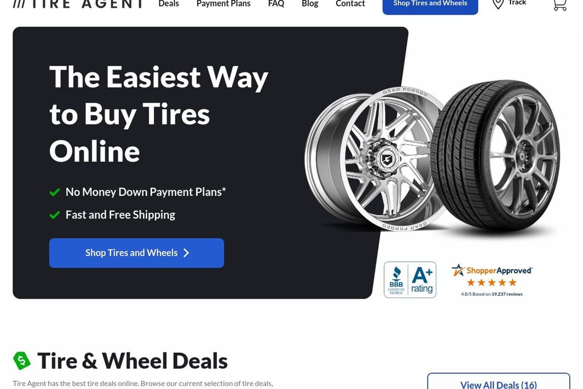 Tire Agent homepage
