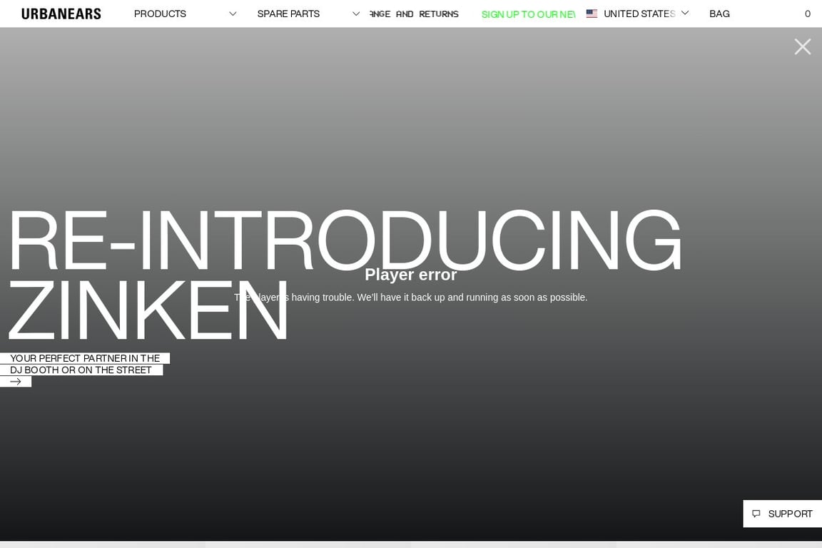 UrbanEars homepage
