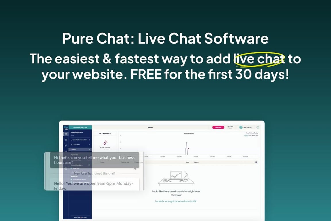 Pure Chat homepage