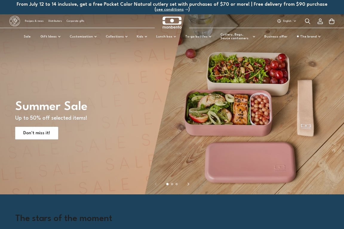 Monbento UK homepage