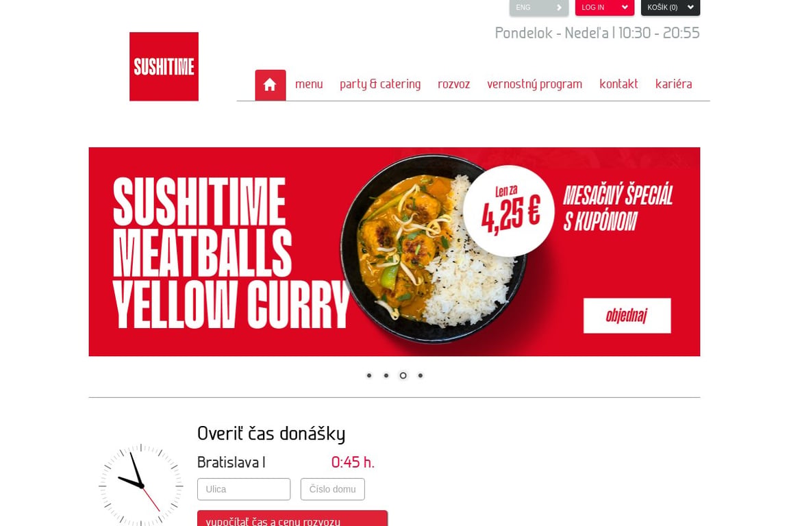 Sushitime homepage