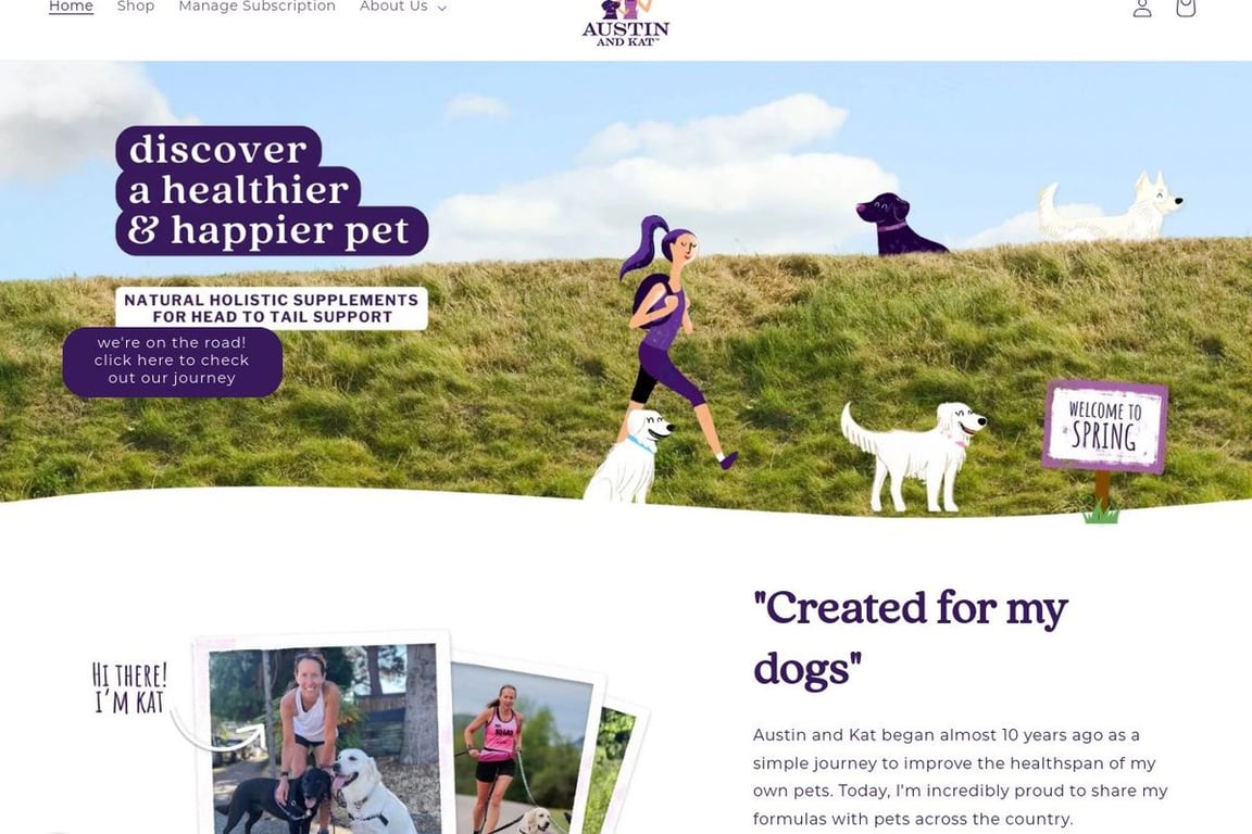 Austin and Kat homepage