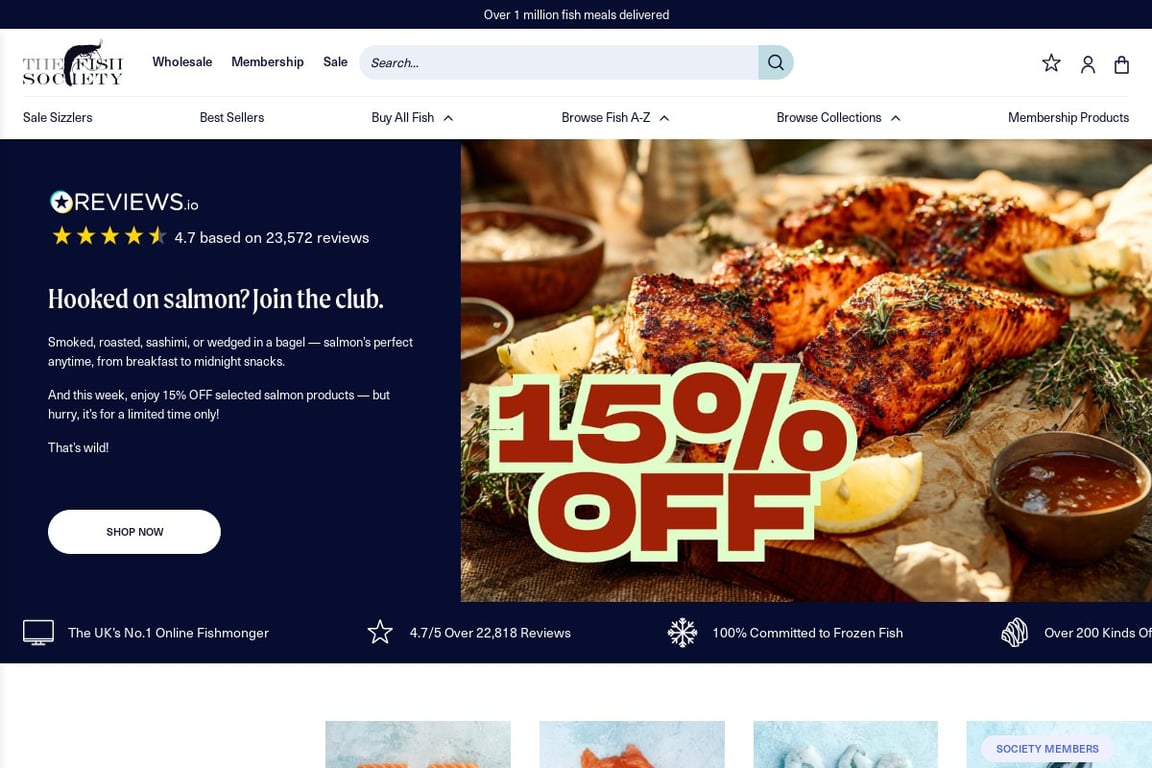 The Fish Society homepage