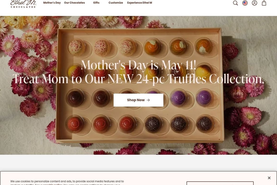 Ethel M Chocolates homepage