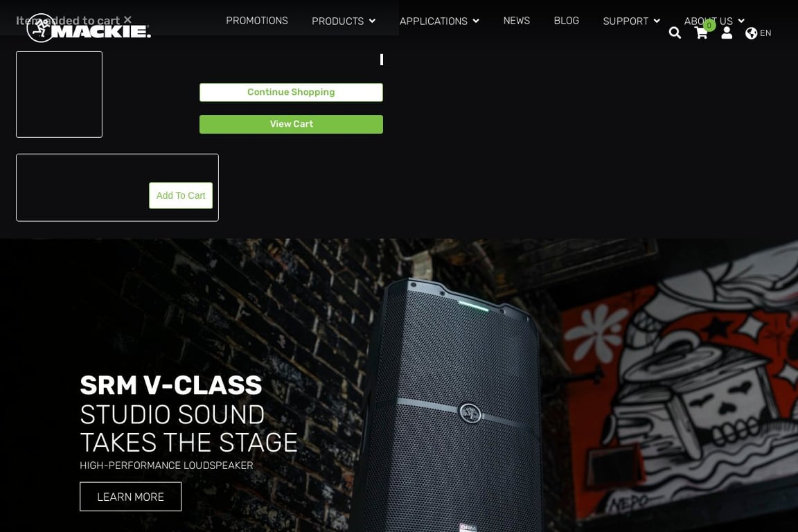 Mackie homepage