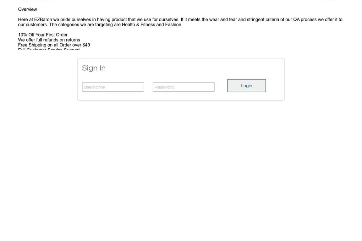 Mr Baron LLC affiliate program signup page