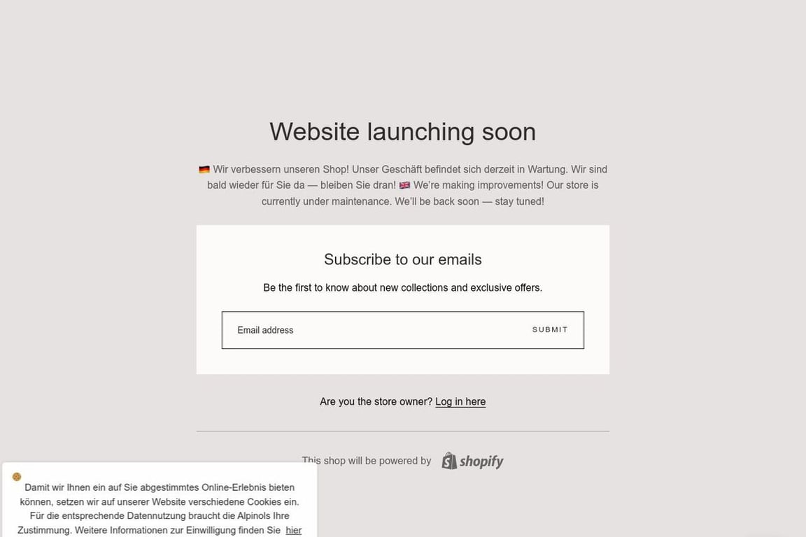 Alpinols UK affiliate program signup page