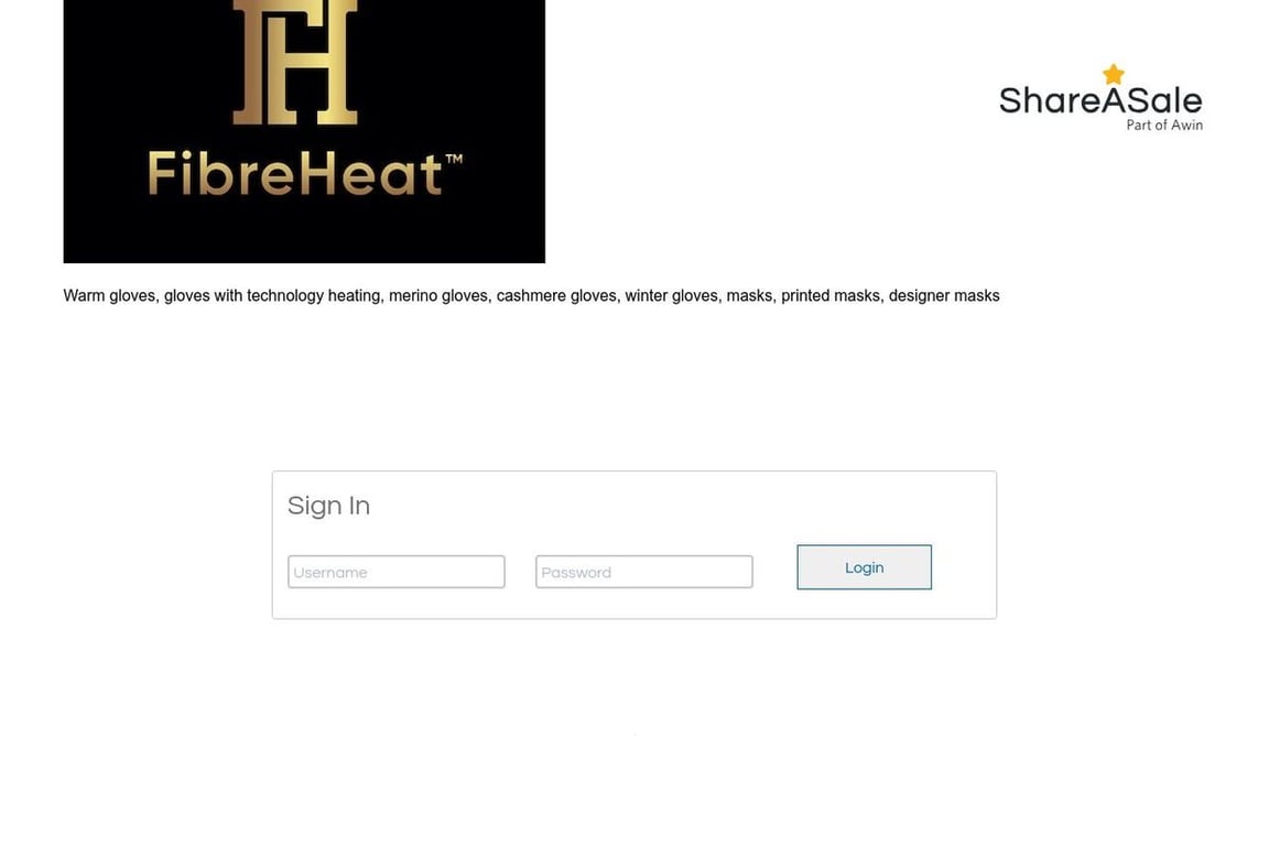 FibreHeat affiliate program signup page