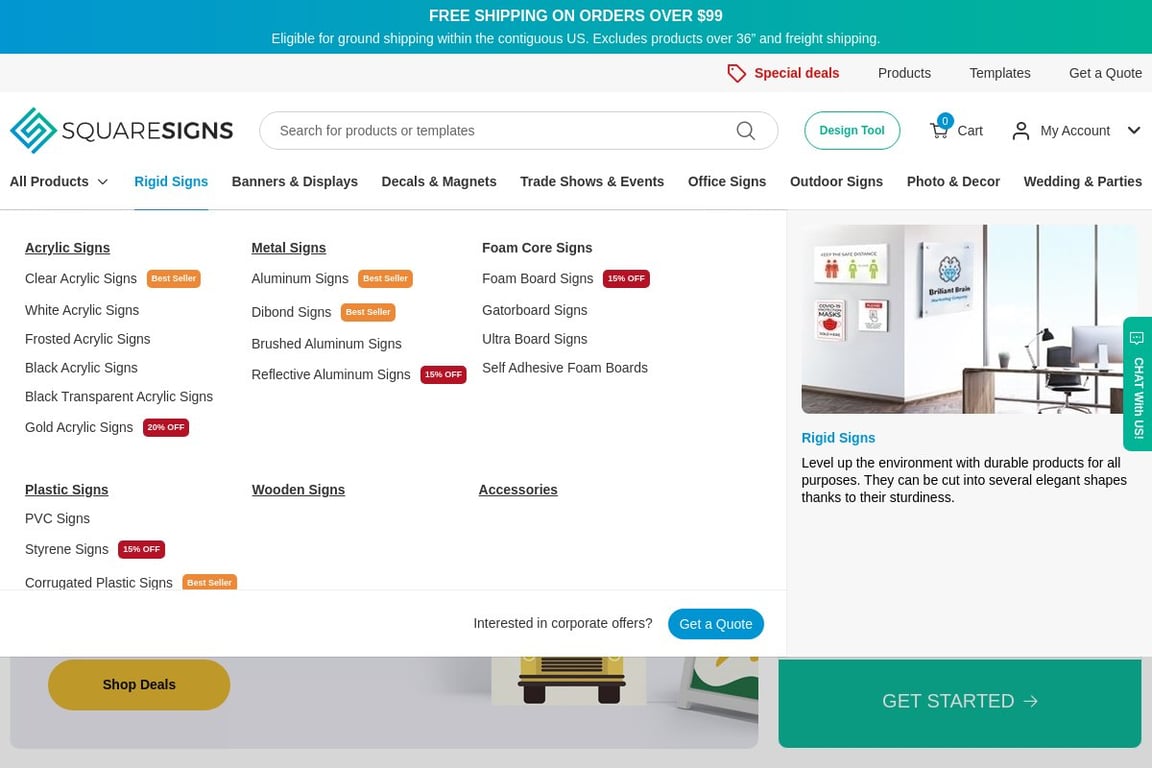 Square Signs homepage