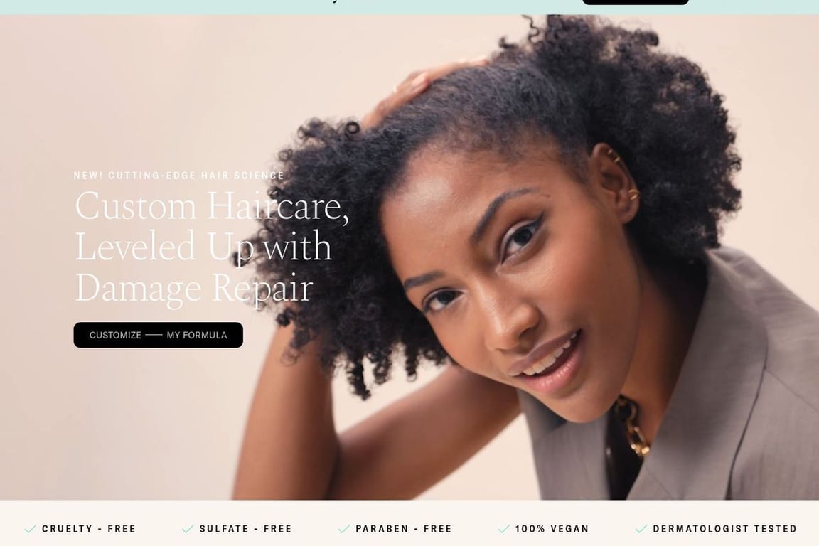 Function of Beauty homepage