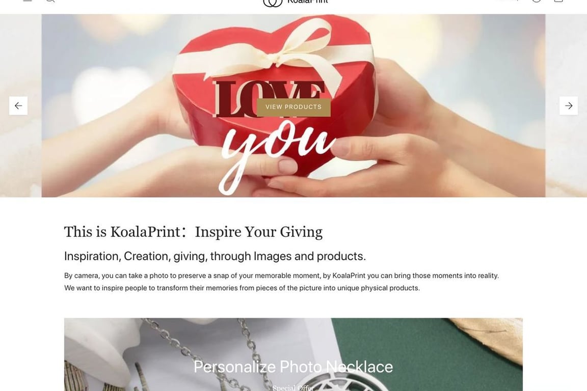 Koalaprint homepage
