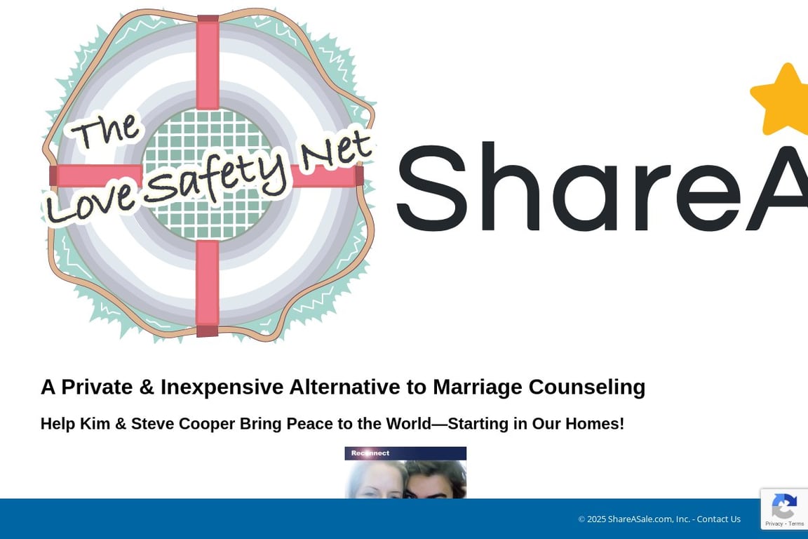The Love Safety Net affiliate program signup page