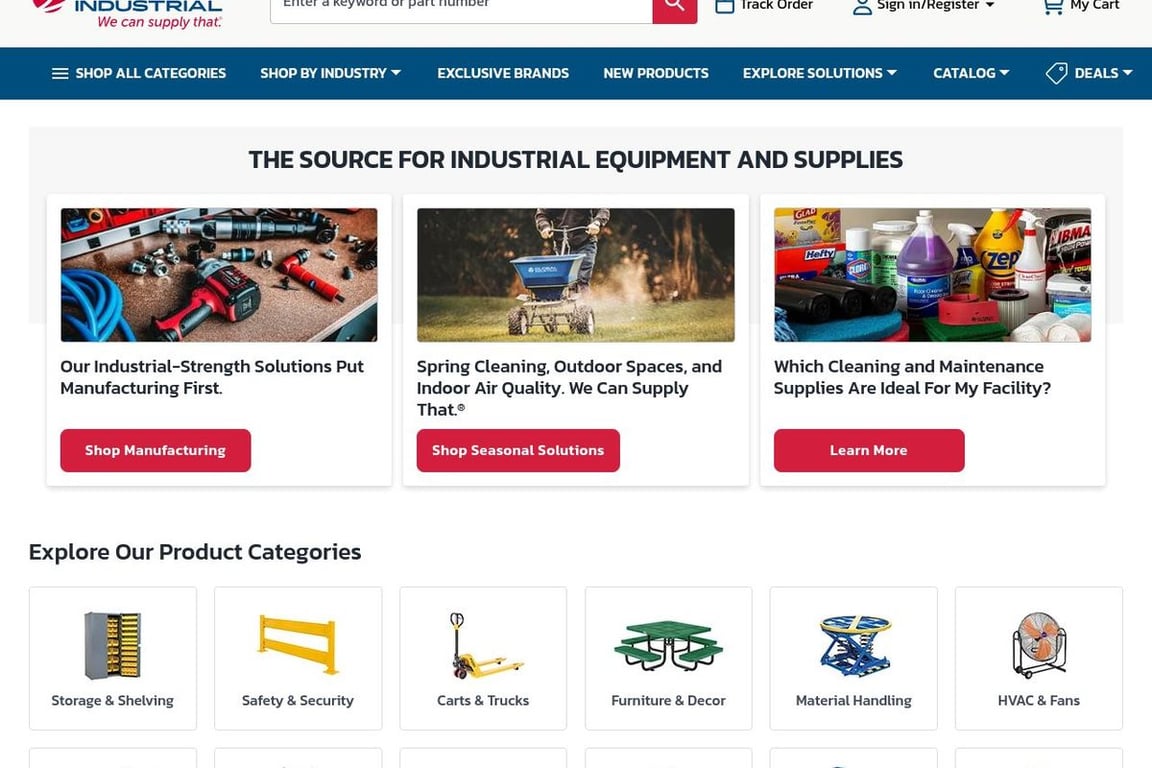 Global Equipment Company homepage