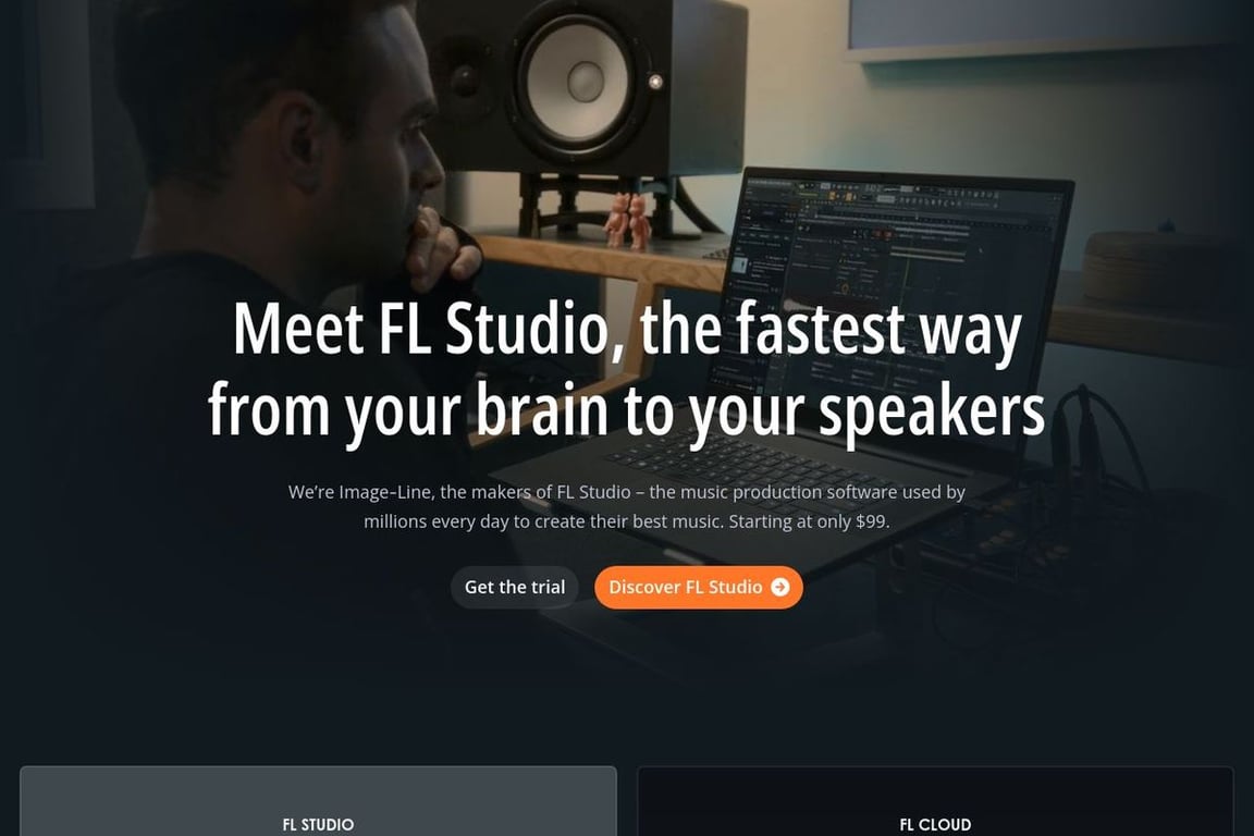 FL Studio homepage