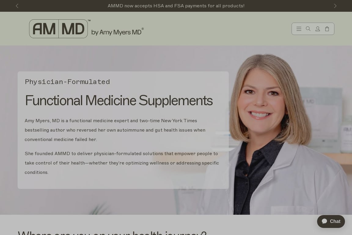 Amy Myers MD homepage