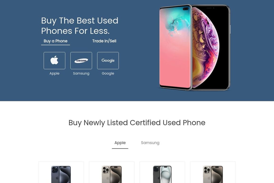 UpTrade homepage