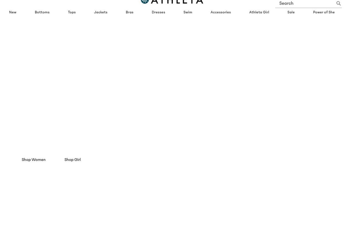 Athleta Canada homepage