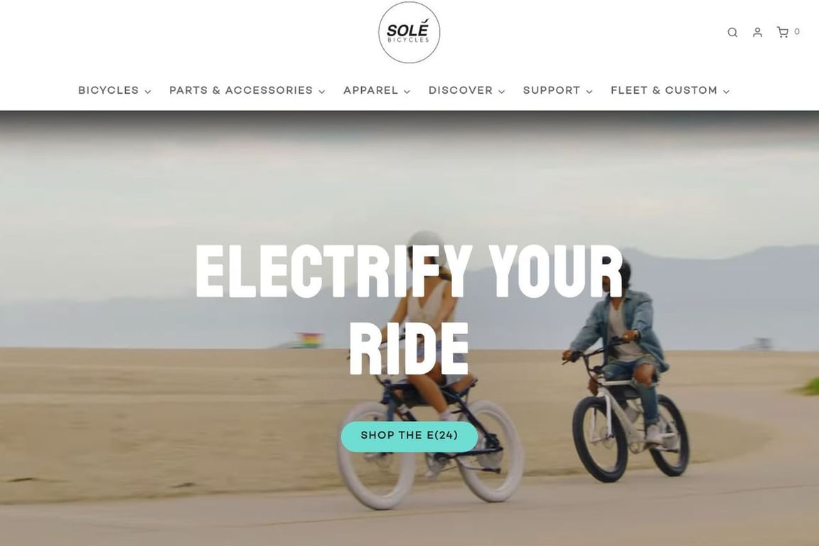 Sole Bicycles homepage