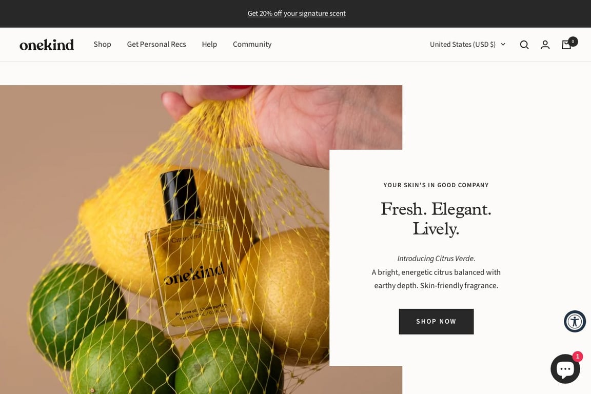 Onekind homepage