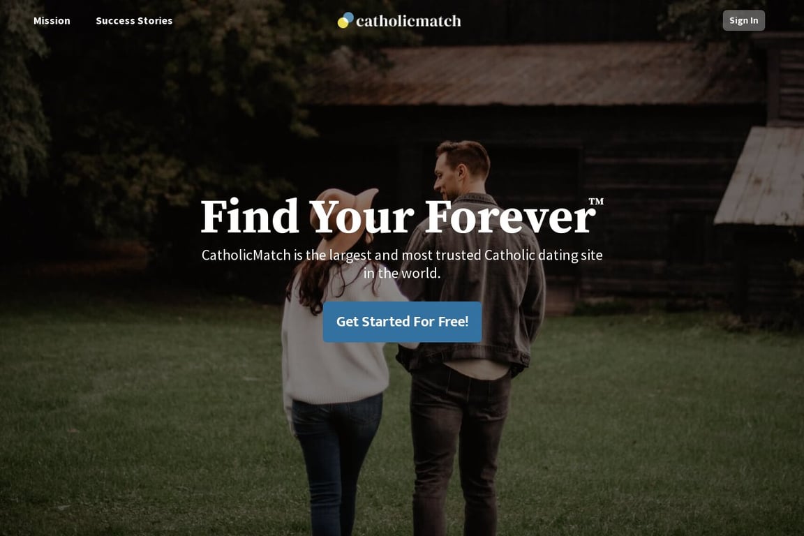 CatholicMatch homepage