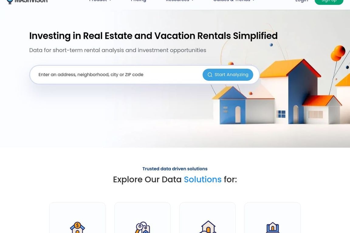 Mashvisor (US) homepage