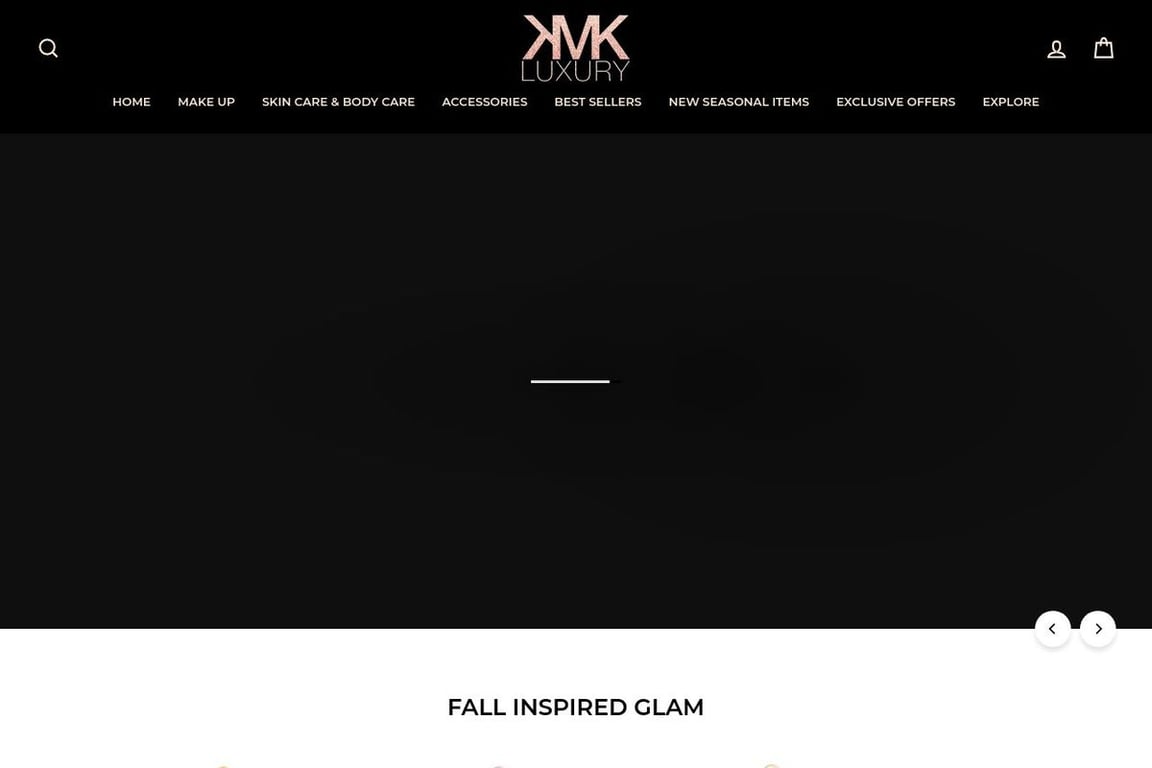 KMK Luxury homepage