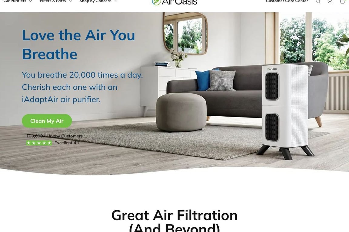 Air Oasis LLC homepage