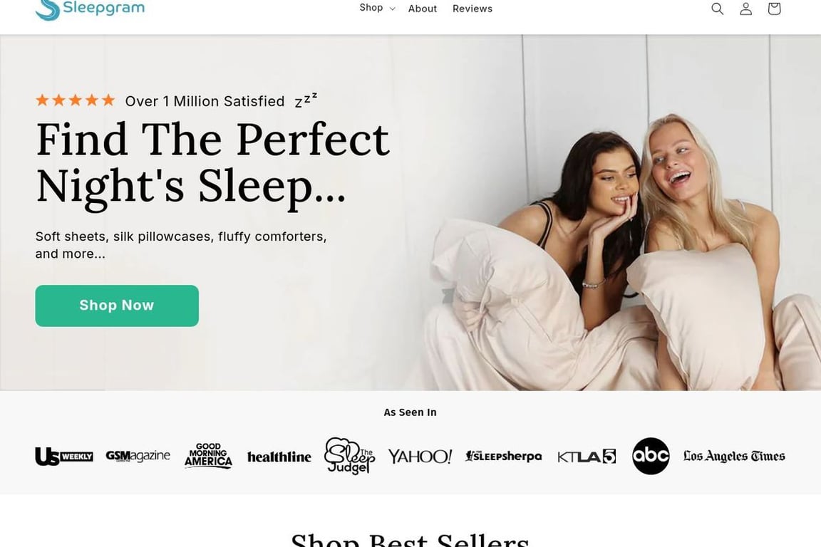Sleepgram homepage