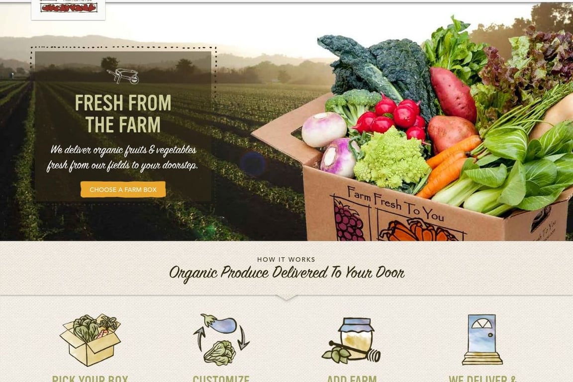 Farm Fresh To You homepage