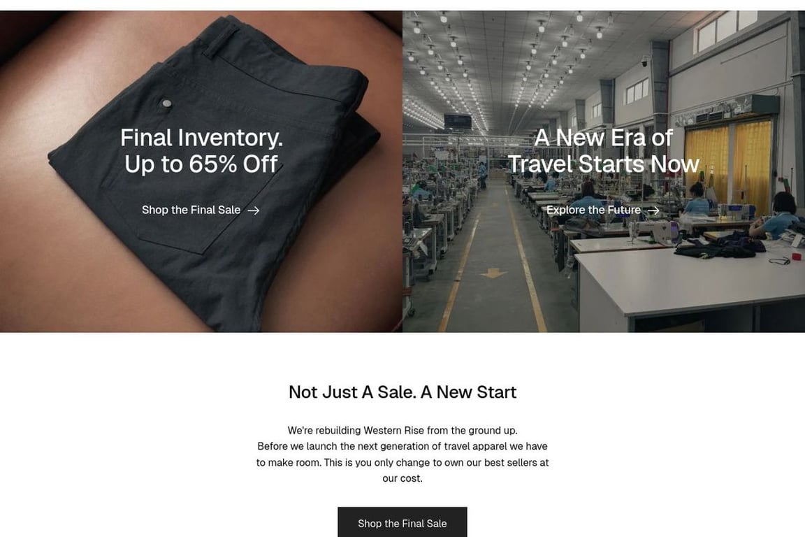 Western Rise homepage